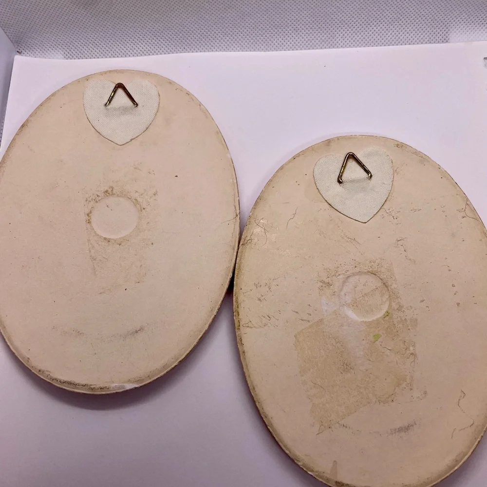 Vintage Oval Wall Hangings Nursery Decor - Ceramic